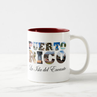 Puerto Rico La Isla del Encanto Montage Tweekleurige Koffiemok