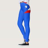Puerto Rico Leggings Rood Wit Blauw (Links)