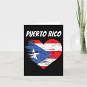 Puerto Rico Liefde Hart Vlag Gift Puerto Ricaanse  Kaart (Voorkant)