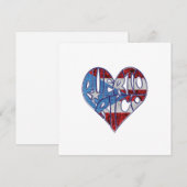 Puerto Rico Liefdesuitnodigingkaart Kaart (Voorkant / Achterkant)