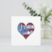 Puerto Rico Liefdesuitnodigingkaart Kaart (Staand voorkant)