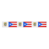 Puerto Rico lint, embleem, Puerto Ricaanse vlag Grosgrain Lint (Voorkant)