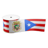 Puerto Rico lint, embleem, Puerto Ricaanse vlag Satijnen Lint (Spoel)