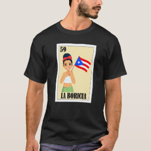 Puerto Rico Lottery Mexican Bingo La Boricua T-shirt