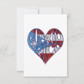 Puerto Rico Love Card  Bedankkaart (Voorkant)