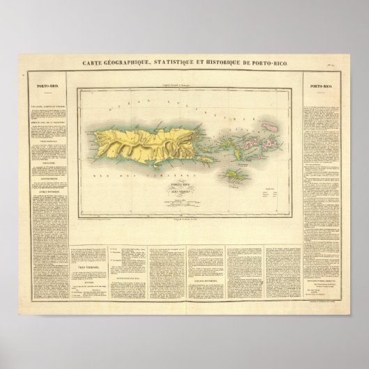 Puerto Rico, Maagdeneilanden Poster (Voorkant)