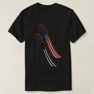Puerto Rico Machete Flags T-shirt