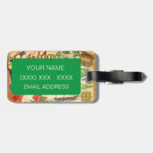 Puerto Rico Map Bagagelabel (Achterkant horizontaal)