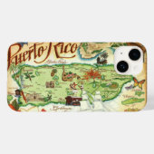 Puerto Rico Map Case-Mate iPhone Case (Achterkant (horizontaal))