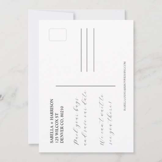 Puerto Rico Map Save the Date Template (Achterkant)