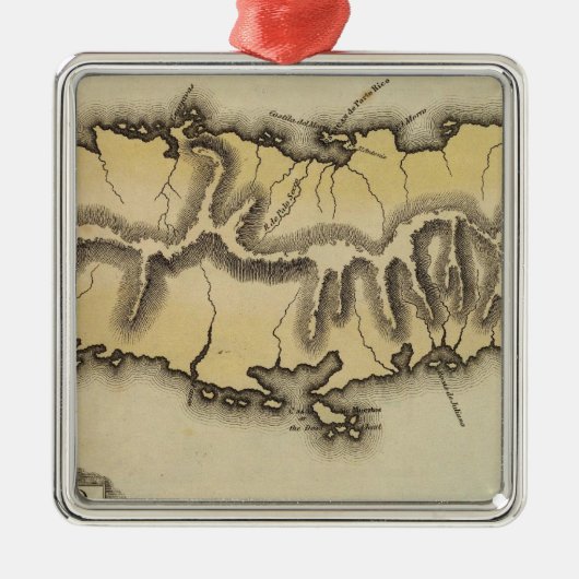 Puerto Rico Metalen Ornament (Voorkant)