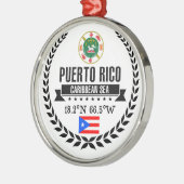 Puerto Rico Metalen Ornament (Links)