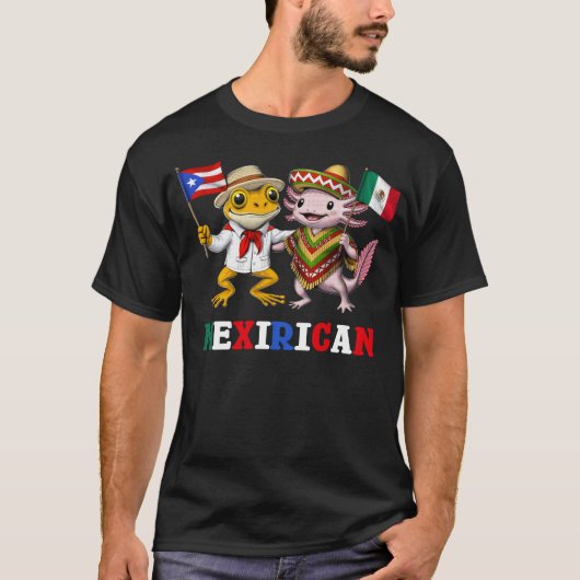 Puerto Rico Mexico Erfgoed T-shirt (Voorkant)