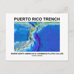 Puerto Rico-moersleutel in Noord-Amerikaans Caribi Briefkaart