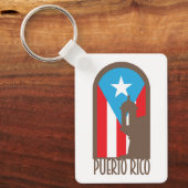 Puerto Rico Morro Garita Arc Sleutelhanger (Voorkant)