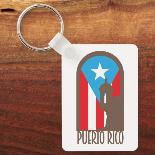 Puerto Rico Morro Garita Arc Sleutelhanger (Voorkant)