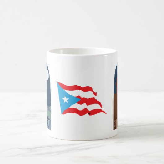 Puerto Rico Morro Garita At Night Arc Koffiemok (Center)