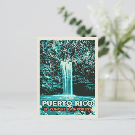 Puerto Rico, Nationaal Park El Yunque Briefkaart (Staand voorkant)