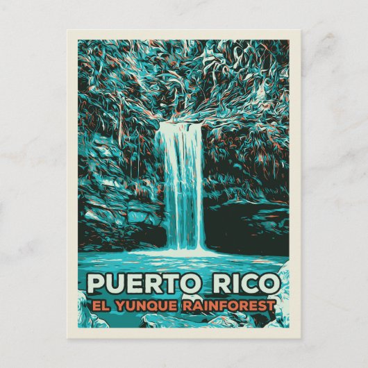 Puerto Rico, Nationaal Park El Yunque Briefkaart (Voorkant)