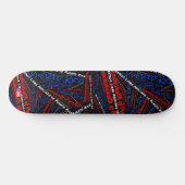 Puerto Rico Nationale Trots Wordcloud Skateboard (Horizontaal)