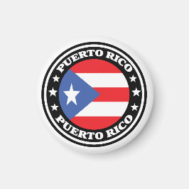 Puerto Rico Nationale Vlag Ronde van Logo Magneet
