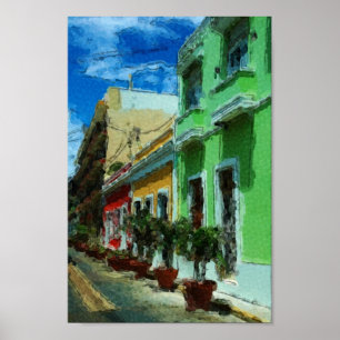 Puerto Rico - Old San Juan Poster