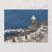 Puerto Rico, Old San Juan, sectie van El Morro Briefkaart (Voorkant)
