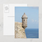 Puerto Rico, Old San Juan, sectie van El Morro Briefkaart (Voorkant / Achterkant)