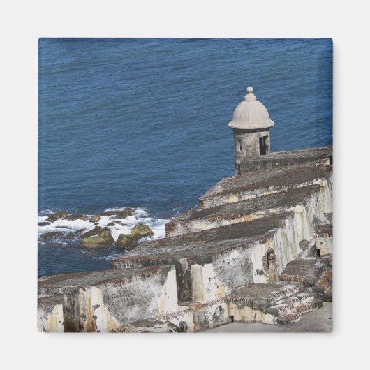 Puerto Rico, Old San Juan, sectie van El Morro Magneet (Voorkant)