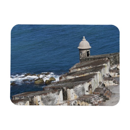Puerto Rico, Old San Juan, sectie van El Morro Magneet (Horizontaal)