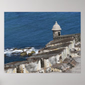 Puerto Rico, Old San Juan, sectie van El Morro Poster (Voorkant)