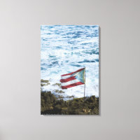 Puerto Rico, Old San Juan, vlag van Puerto-rijst