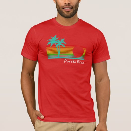 Puerto Rico - Onderdruk design T-shirt (Voorkant)