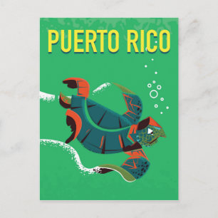 puerto rico oude reisposter briefkaart