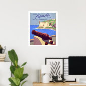 Puerto Rico Oude Reisposter Print (Thuiskantoor)