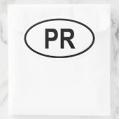 Puerto Rico Ovale Sticker (Tas)