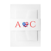 Puerto Rico Paar bruiloft Uitnodigingen Wikkel (Voorkant Voorbeeld)