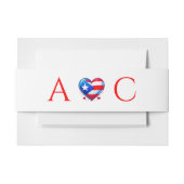 Puerto Rico Paar bruiloft Uitnodigingen Wikkel (Voorkant Voorbeeld)