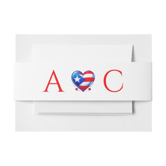 Puerto Rico Paar bruiloft Uitnodigingen Wikkel (Voorkant Voorbeeld)