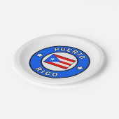 Puerto Rico Papieren Bordje (Gekanteld)