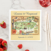 Puerto Rico papieren servet (Insitu)