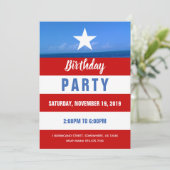 Puerto Rico Party Kaart (Staand voorkant)