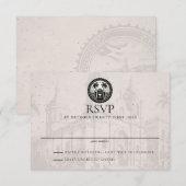 Puerto Rico Paspoort bruiloft RSVP Kaartje (Voorkant / Achterkant)