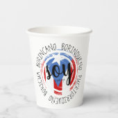 Puerto Rico Patriotic de Pura Cep Papieren Bekers (Achterkant)