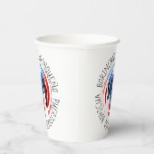 Puerto Rico Patriotic de Pura Cep Papieren Bekers (Rechts)