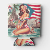  Puerto Rico Pin-Up Blikjeskoeler (Voorkant)