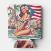  Puerto Rico Pin-Up Blikjeskoeler (Achterkant)