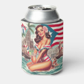  Puerto Rico Pin-Up Blikjeskoeler (Blikje Achterkant)