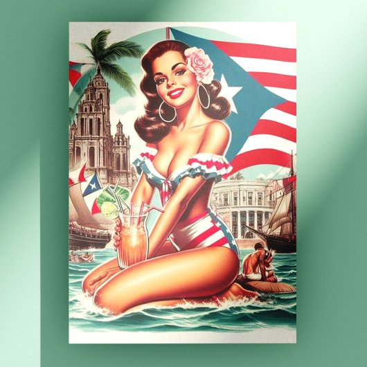  Puerto Rico Pin-Up Briefkaart