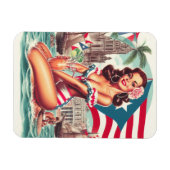 Puerto Rico Pin-Up Magneet (Horizontaal)